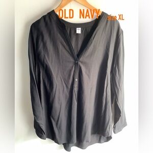 ⭐️NEW PRICE⭐️NWT OLD NAVY Black Cotton Blend Tunic size XL